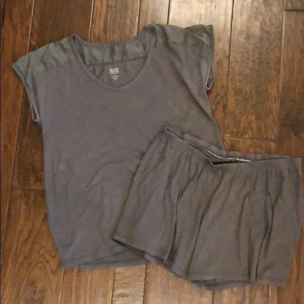 Eileen Fisher organic cotton pajama set